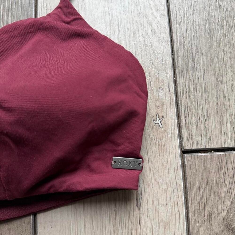 Roxy burgundy bikini top size - Picture 2 of 5
